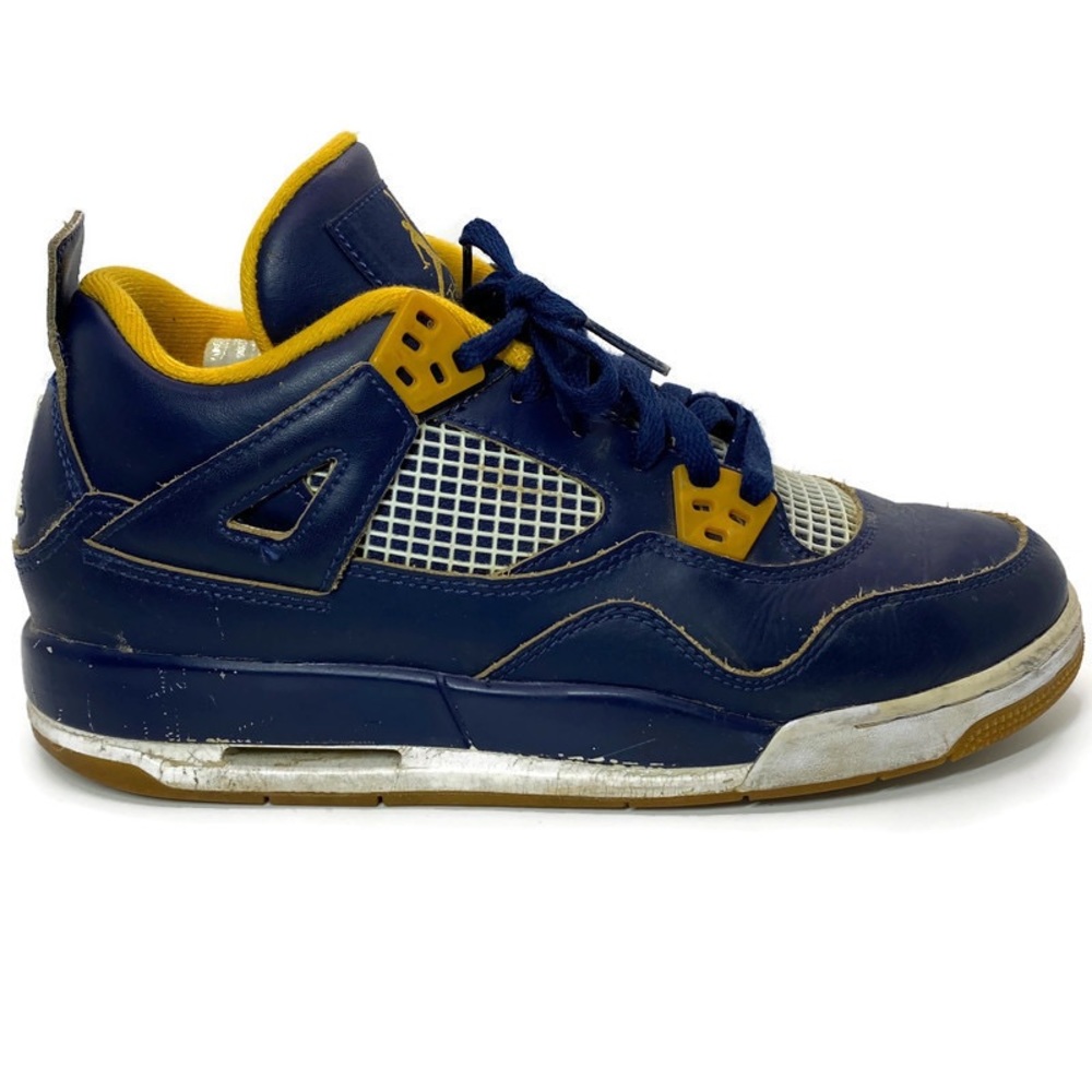 Jordan 4 Dunk From Above Blue Yellow Leather